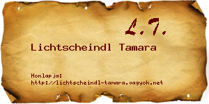 Lichtscheindl Tamara névjegykártya